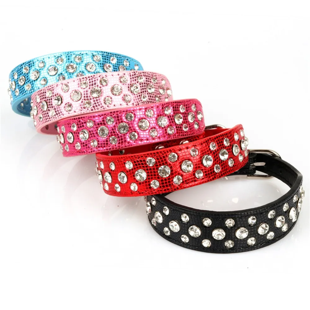 Small Dogs Collars Rhinestone Puppy Accessories Product For Pet ...