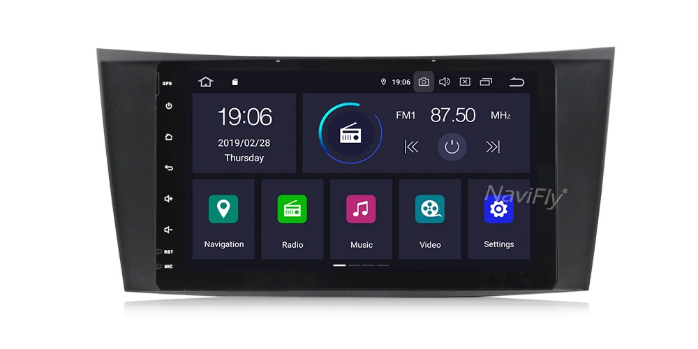Best NaviFly IPS+DSP Android 9.0 Car multimedia player for Mercedes Benz E-Class W211 E200 E220 E240 E270 E280 2002-2008 W219 no dvd 8