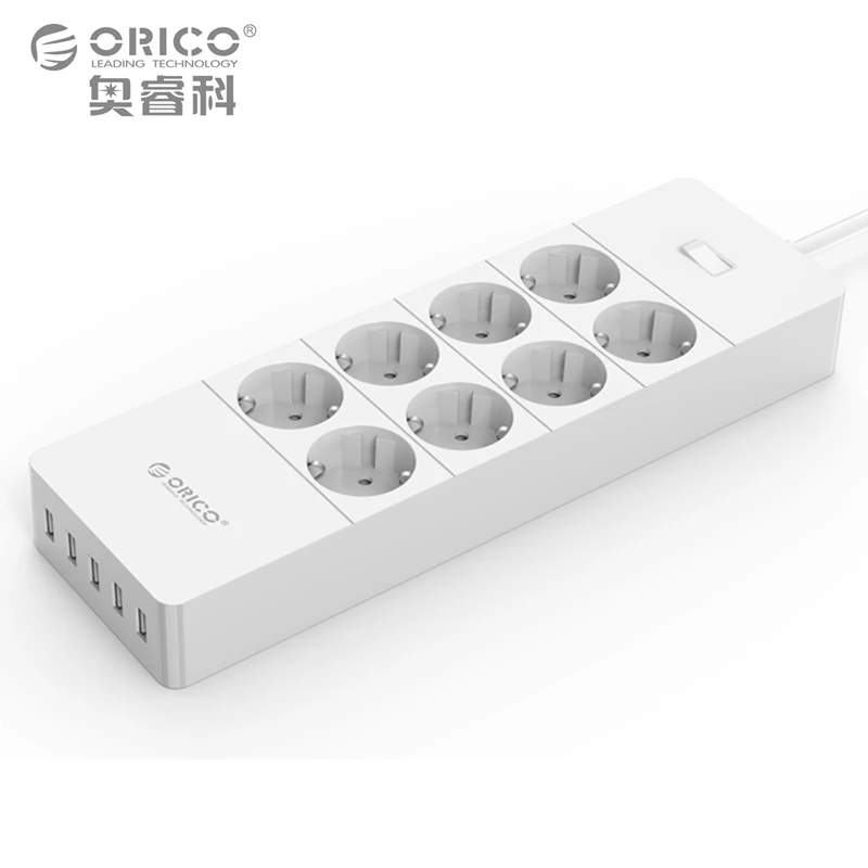 ORICO HPC USB немецкая электрическая розетка штепсельная вилка ЕС перегрузочный