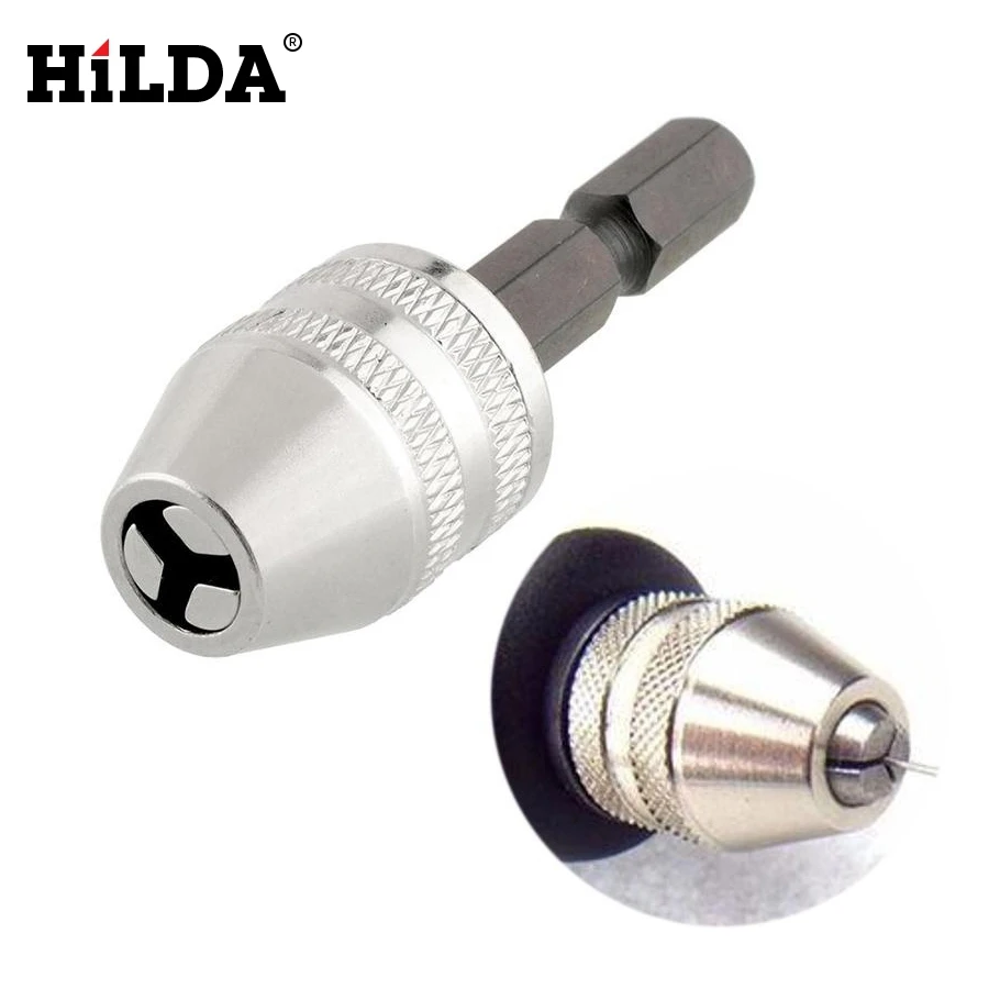 HILDA Hexagonal Shank 0.3 3.6mm Diameter Drill Clamp Rotary Tools High Carbon Steel Drill Power