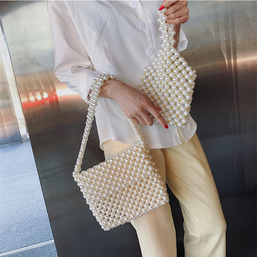 المنسوجة يدويا اللؤلؤ المرأة أكياس مطرز المرأة حقيبة يد مصمم الكتف Crossbody حقيبة الهاتف حقيبة السيدات حقائب اليد محفظة مخلب 2019 المنسوجة يدويا اللؤلؤ المرأة أكياس مطرز المرأة حقيبة يد مصمم الكتف Crossbody حقيبة الهاتف حقيبة السيدات حقائب اليد محفظة مخلب 2019