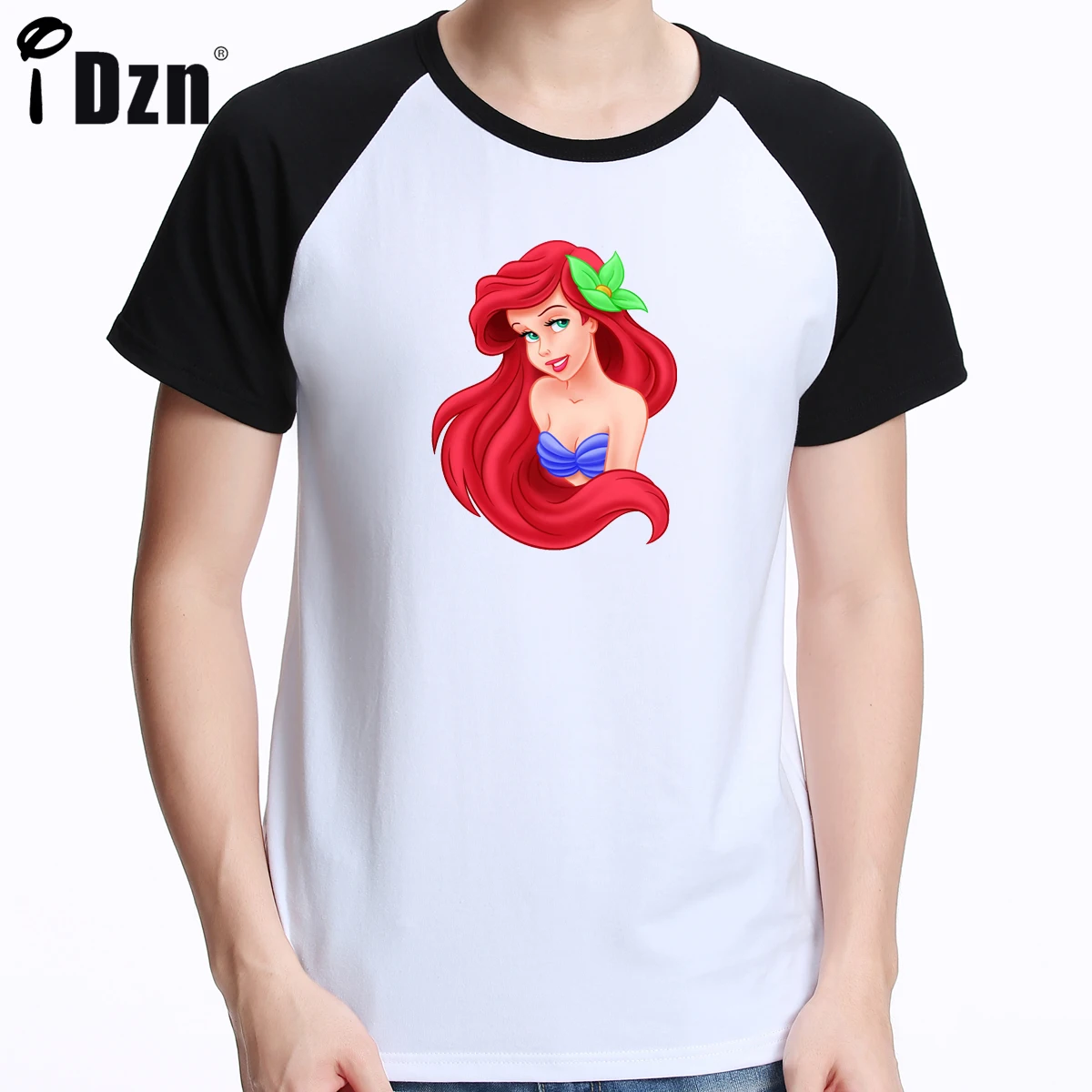 

Summer Unisex Men Women Casual Lovers T-shirt The Little Mermaid Princess Ariel & Prince Eric Couple Short Sleeve Print Tee Tops