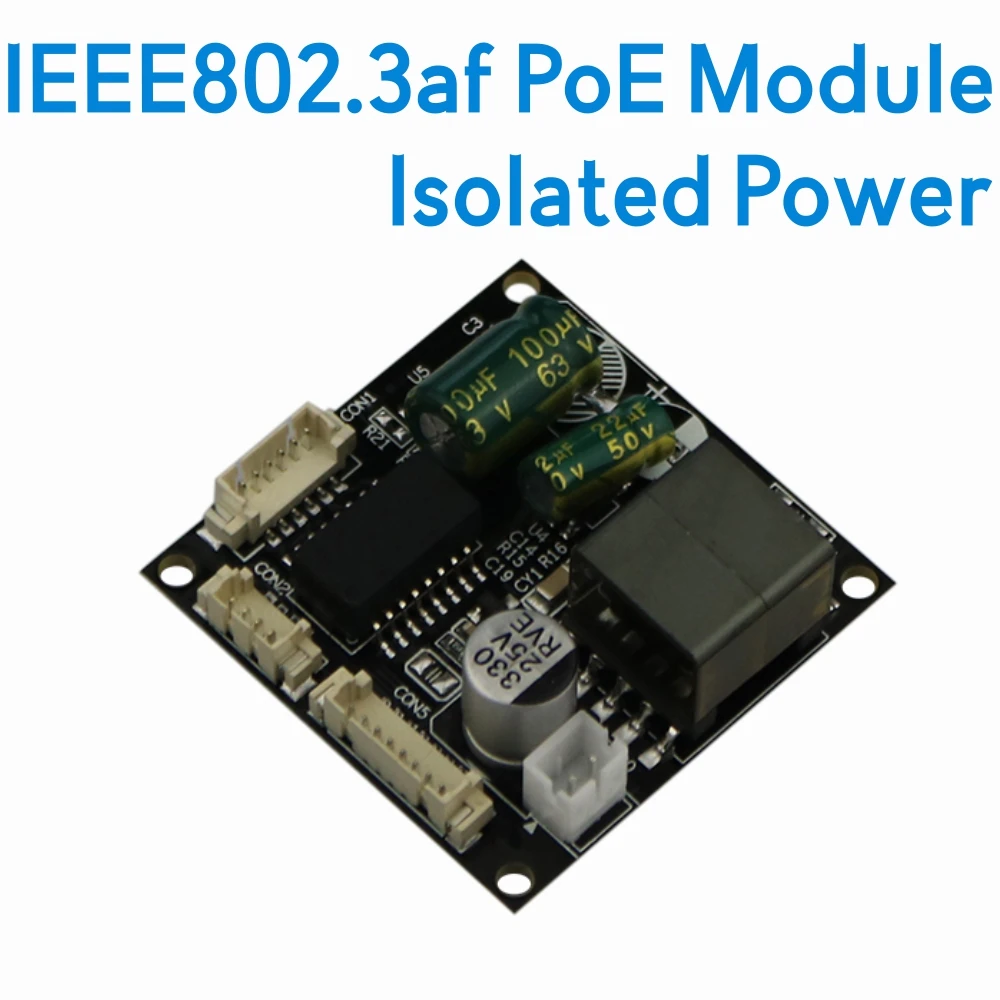 

IEEE802.3af PoE Module for IP Camera Power Over Ethernet 48V Input 12V output Isolated Power with Wide Range Temperature Design