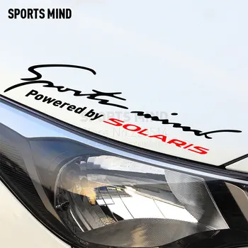 

2 Pieces Sports Mind Car-Styling Car Lamp Eyebrow Sport Entertainment Car Sticker For Hyundai solaris 2011-2017 car accessories
