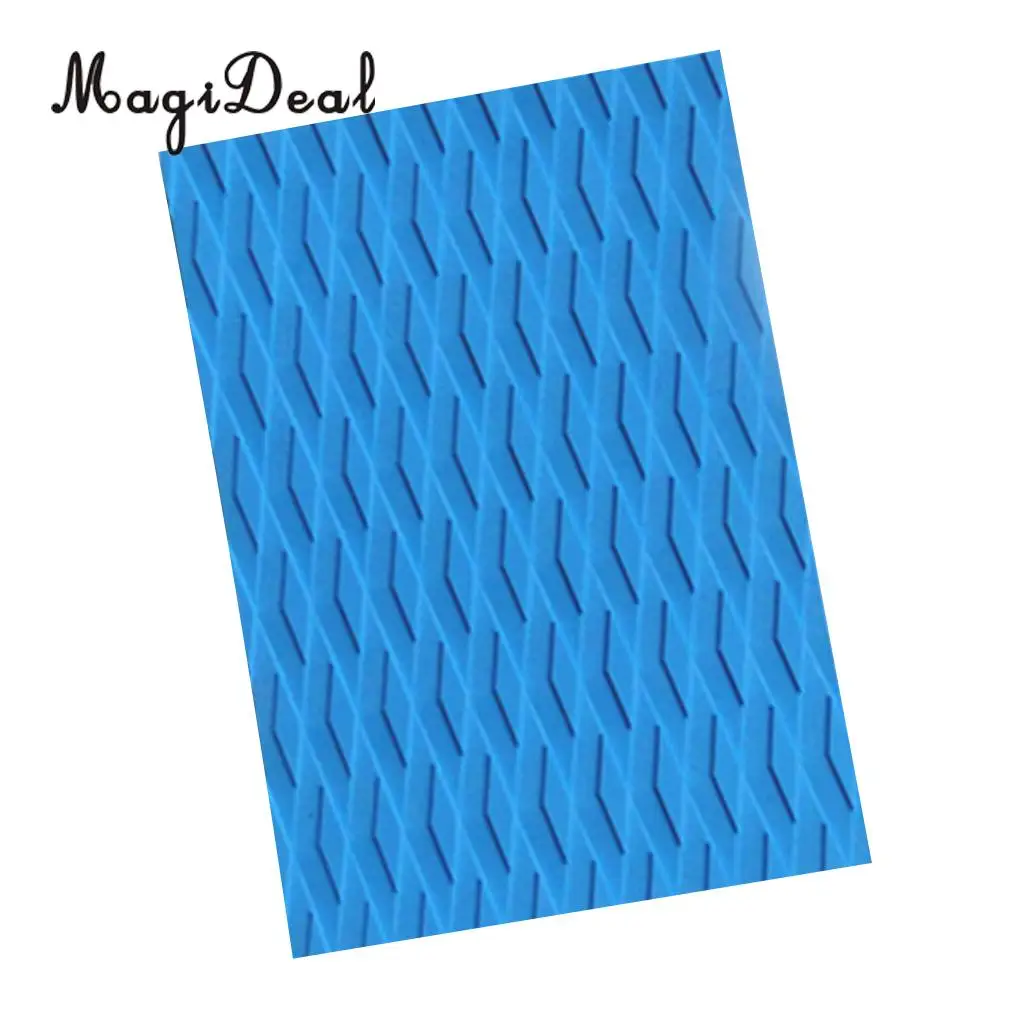 Lightweight Anti-slip Surfboard Skimboard Kiteboard Stand Up Paddleboard Traction Pad Tail Pad Deck Grip Mat Sheet Trimmable DIY