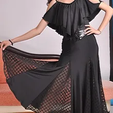 Костюмы для бальных танцев Танцы современный Танцы Vivid стиль Платье с хлястиками с воротником с открытыми плечами платье w11026