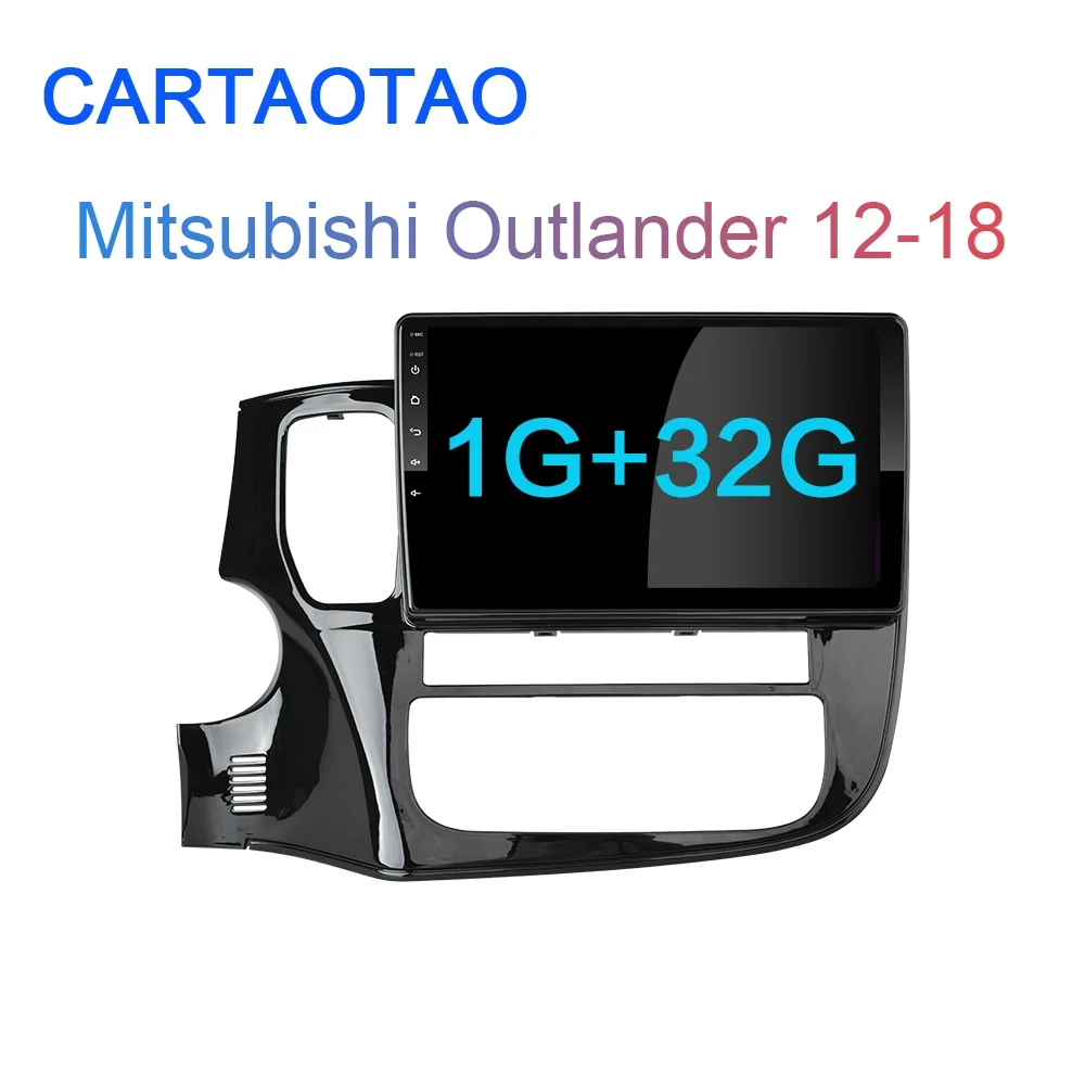 2G+ 32G 10.1" 2din Android 8.1 GO Car DVD Player for Mitsubishi Outlander 3 2012- Car Radio GPS Navigation WIFI BT Player - Цвет: 1G-32G