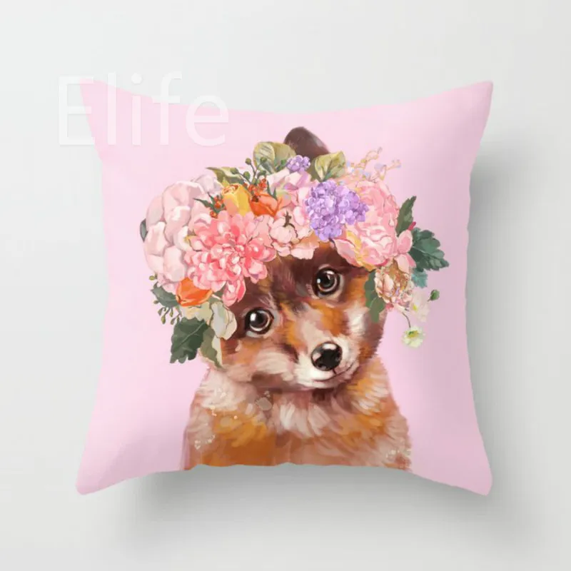 baby-fox-with-flower-crown-pillows