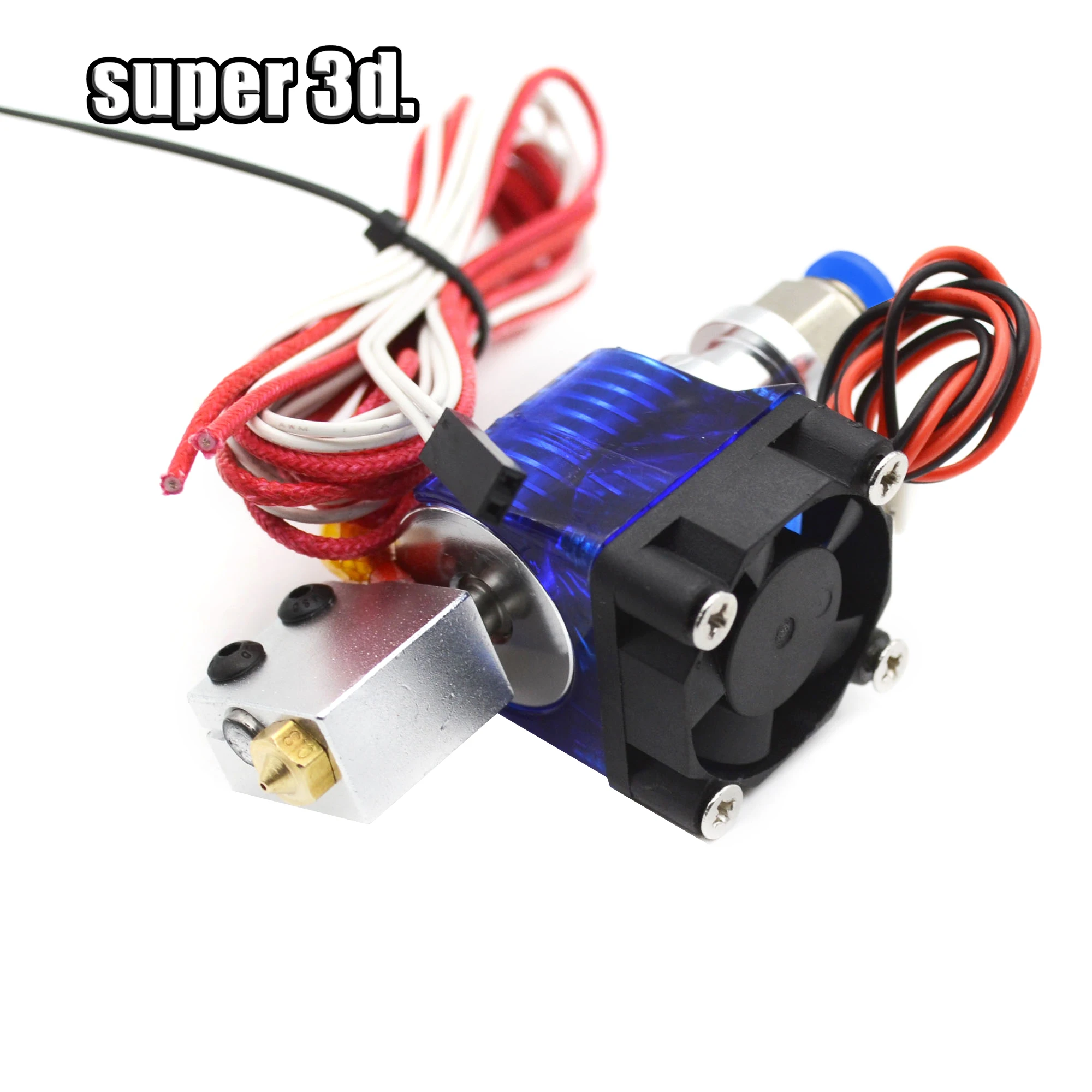 3D طابعة جميع المعادن بركان J-رئيس Hotend عن بودين الطارد مع واحدة التبريد مروحة ل 1.75 مللي متر 0.6 مللي متر فوهة القطر