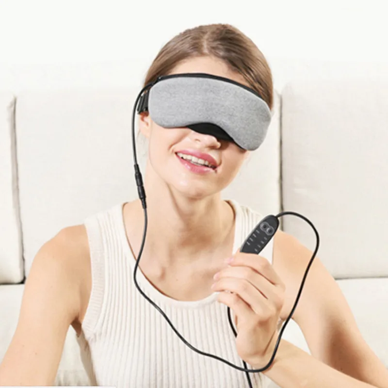 

USB Heating Steam Eyeshade Hot Compress Lavender Cover Shade Eye Patch Travel Eye Mask Women Men Portable Blindfold