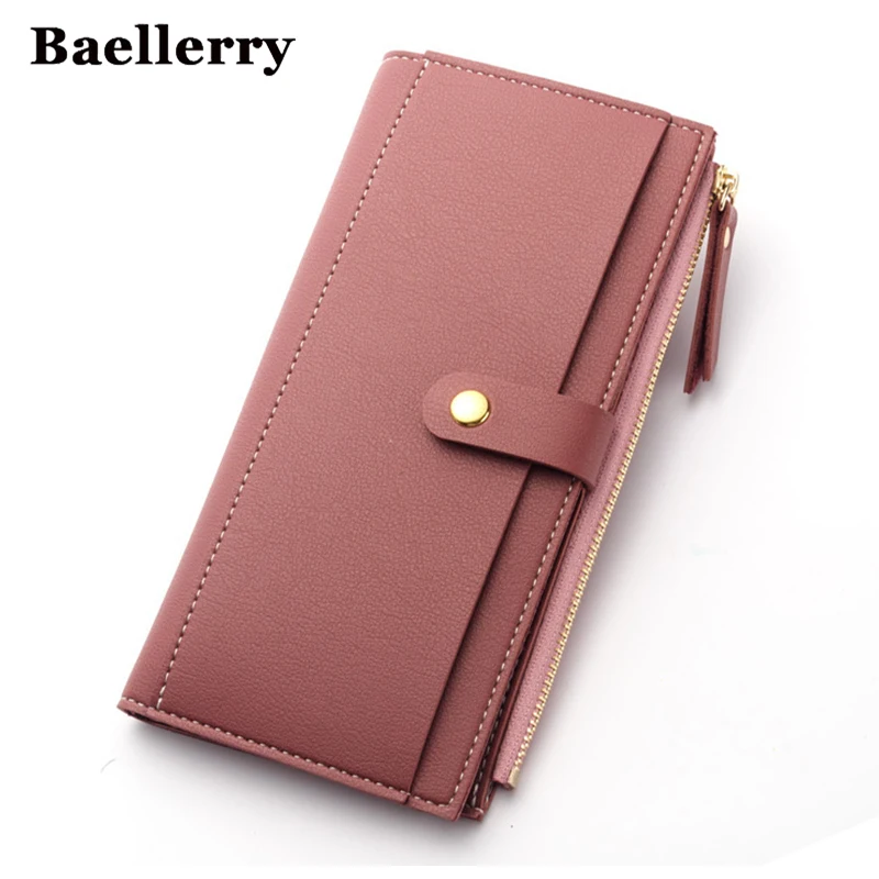 High Quality Soft Leather wallet women vintage style women wallets leather purse female credit ...