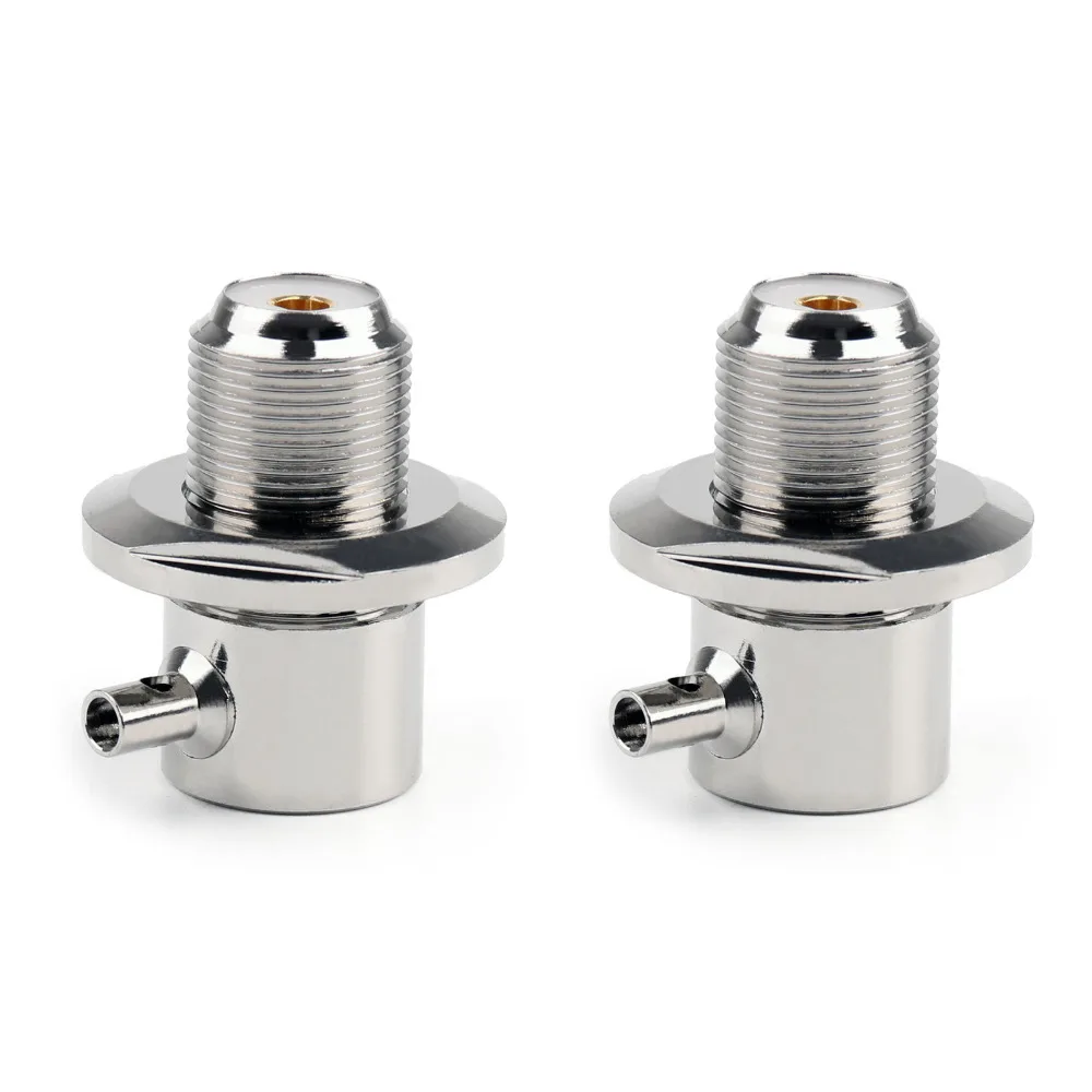 

Areyourshop UHF Connector SO239 Female Nut Right Angle Solder Connector For RG316 RG174 LMR100 Cable