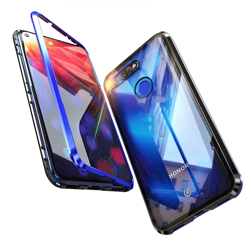 Cheap Original BOBYT Metal Case For Huawei Honor View 20 V20 Clear Tempered Glass Aluminum Bumper Cover For Honor View 20 View20 V20