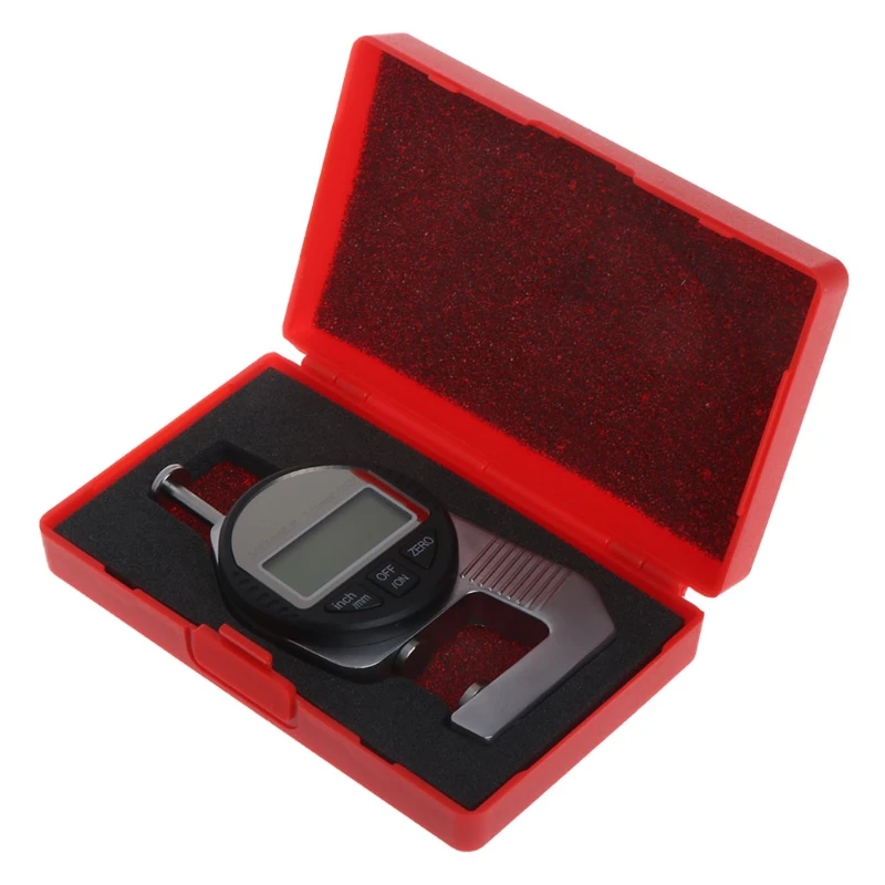 

Digital thickness gauge 0-12.7mm/0.01mm 0.5"/0.0005" Electronic measuring tool 'lirunzu