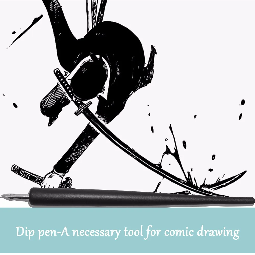 Набор ручек Skyists Dip(5 наконечников(G/D/круглая ручка)+ 2 пластиковые ручки+ 1 ластик) для манга комических инструментов, дизайнерский Набор для творчества