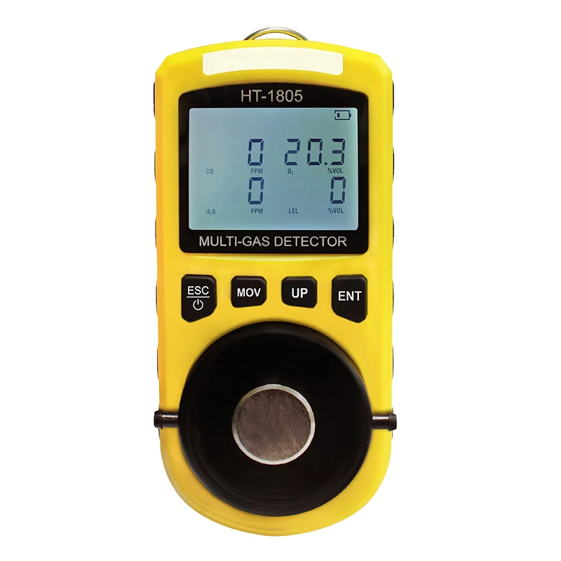 

HT-1805 4 In 1 Gas Analyzer Detector Portable O2 CO H2S LEL Tester Toxic And Harmful Gas Concentration Detection
