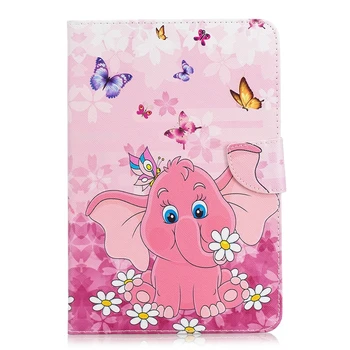 

Fashion Cartoon Case Cover For iPad Mini 4 Funda Cases PU Leather Stand Shell