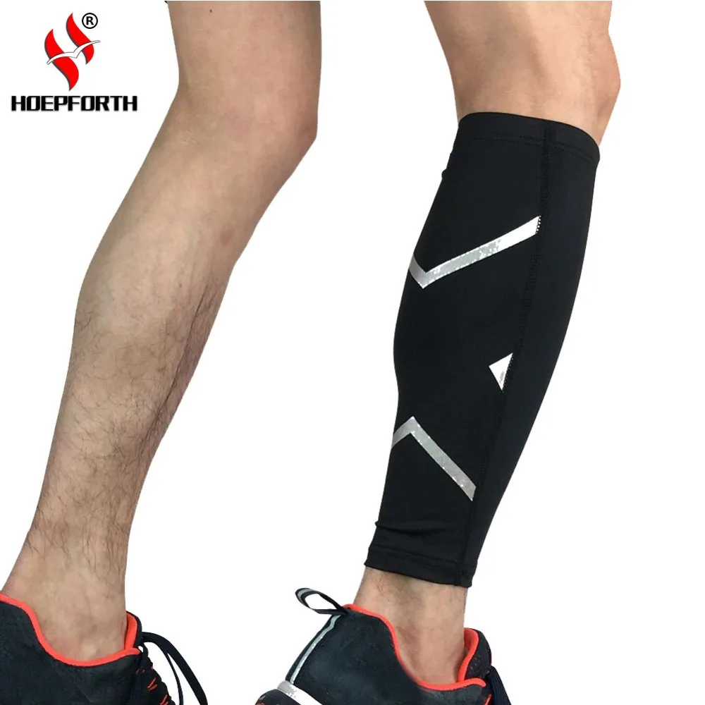 Compression Calf Sleeve Seamless Cover Leg Warmers Sports Basketball ...