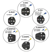 A03C A30J A30JC A06WF2C A02WFL A04WL Morrer Conjuntos para HS FSE alicates EM-6B1 EM-6B2 AM-10 máquina uma conjunto de módulos de mandíbulas(China)