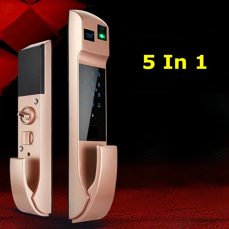  Automatic Fingerprint Lock Password Lock Smart Door Lock Anti-theft Home Electronic Card Automatica - 33013928269