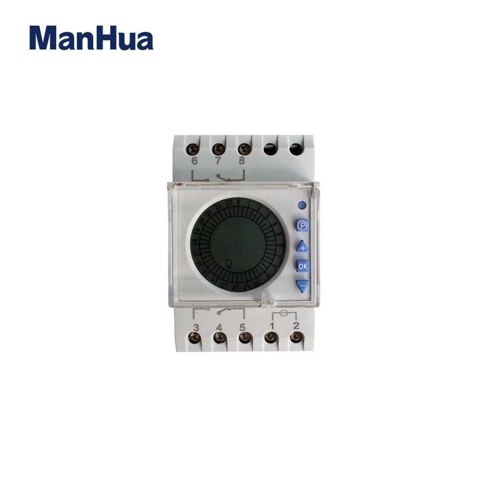 

ManHua 16A 220VAC Weekly Timer with Transparent Cover MT191 Digital Timer Switch