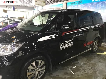 

LEFT SIDE Car Stickers Whole Body Car Stickers Grace Simple Waterproof Vinyl Fresh No Color Fading Durable Vehicles Stickers