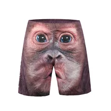 Пляжные Шорты купальник высокого качества удобные купальники мужчины Принт животного быстросохнущие мужские купальники пляжные открытые купальники