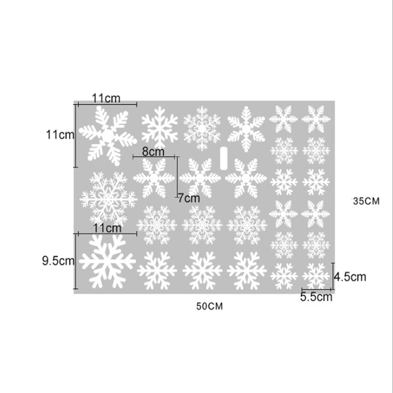 27 шт./лот, Рождественская Снежинка, наклейка на окно, зимняя Наклейка на стену, детская комната, рождественские украшения для дома, Новогодняя наклейка s