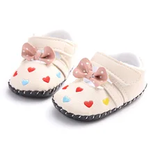 S029 Princess shoes Kid Girl First walkers Baby moccasins Newborn Baby Shoes Soft Bottom Leather