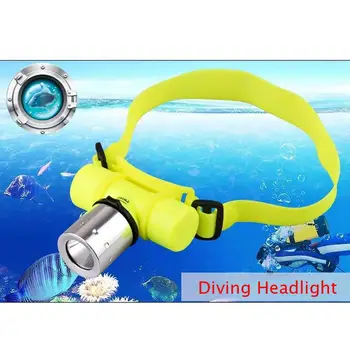 

CASTNOO Headlamp 2500 lumen T6 LED Diving Underwater Headlight Swimming Head Torch Light 18650/AAA battery