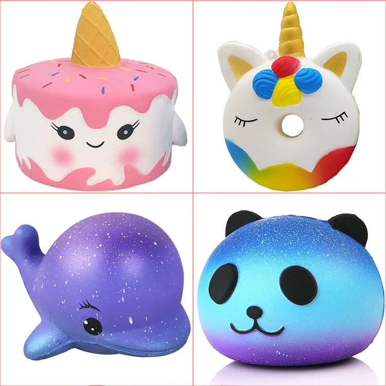 

Soft Slow Rising Squishy Toys Cute Jumbo Big Galaxy Star Dolphin Animal Squishi Kawaii Toy with Good Smell Scented Antistress
