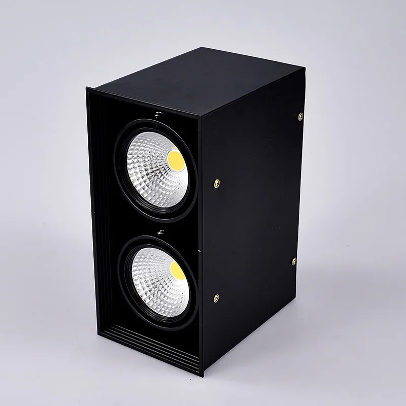 10 шт./партия Super15W/2*15 Вт/3*15 Вт квадратный Скрытая COB Светодиодный прожектор лампа со светодиодным драйвером светодиодная решетка вниз лампа AC85-265V