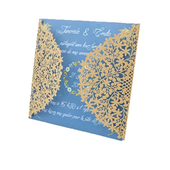 

wholesale new products laser cut elegent invitation card invitation marriage wedding favors