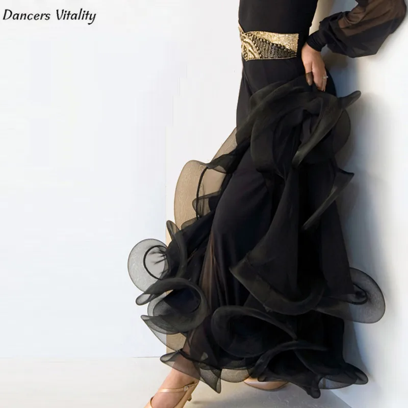 

Latin Dance Costume Skirt Salsa Tango Rumba Cha Cha Ballroom Dance Skirt Sexy Lace Stage Performance Salsa Dance Costume