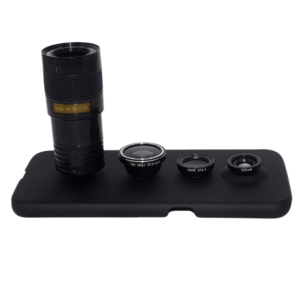 4in1 Phone Camera Lens for Sumsung S7 S6 S5 Note4 3 9XTelescope Lens Fisheye fisheye Lens