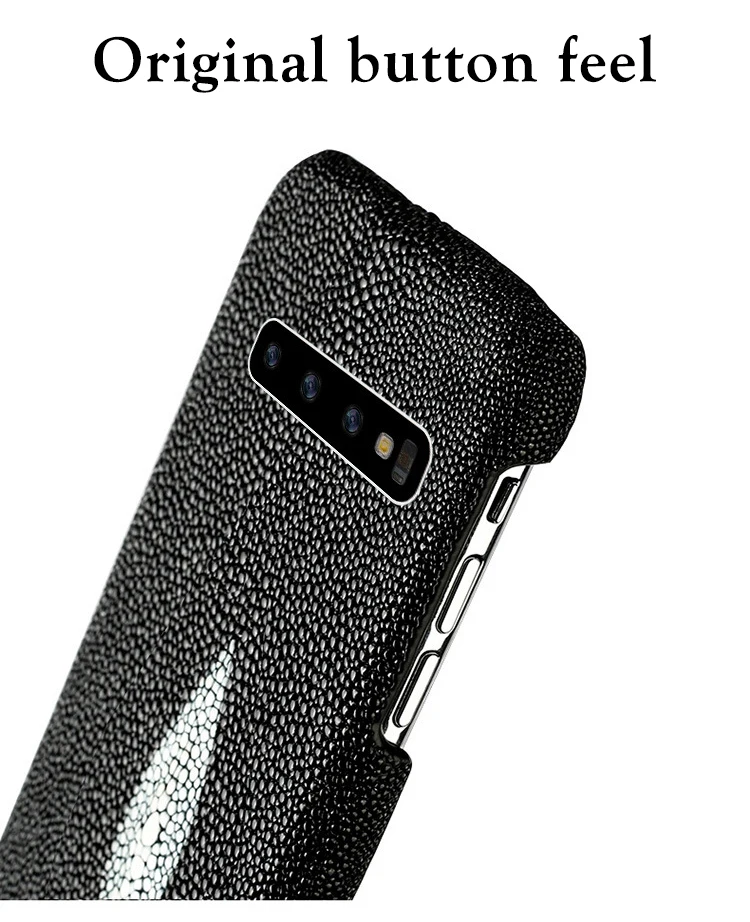 Чехол ручной работы из натуральной кожи ската для samsung S10 Plus Lite S10 Note 9 8 S9, роскошный кожаный чехол для Galaxy S8 Plus+ E s