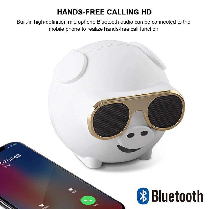 M60 Свинья Форма беспроводной Bluetooth пение динамик с микрофоном для караоке портативный звуковой ящик Bluetooth колонка