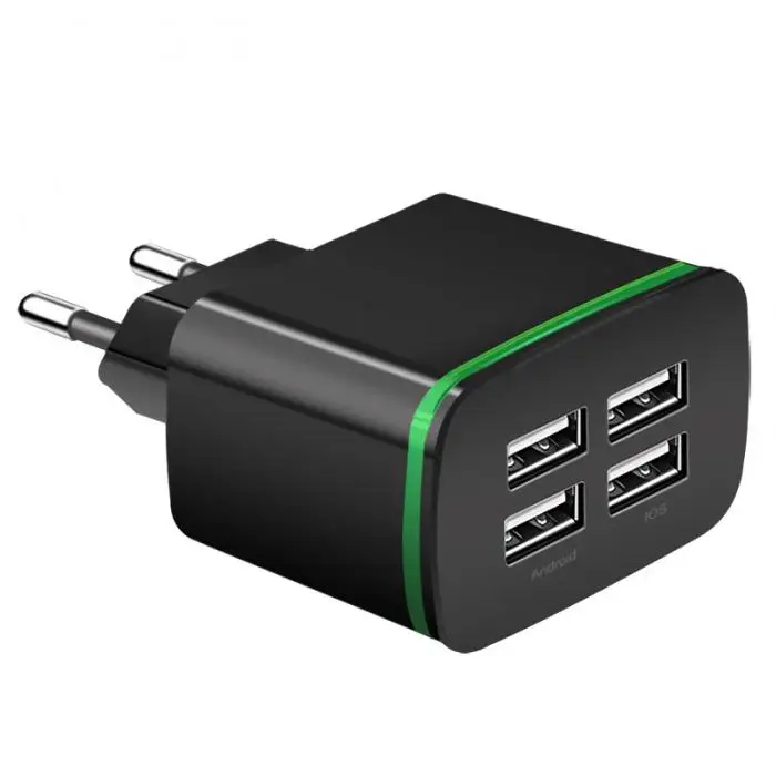 Etmakit Европейский стандарт 5 V/4A двухпортовый USB адаптер Быстрая зарядка зарядное устройство для смартфонов NK-Shopping