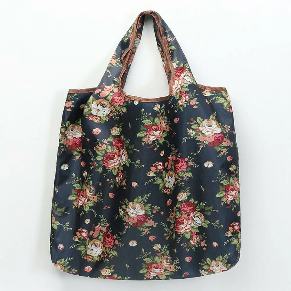 

New Shopping Bag Fold Ladies Tote Reusable Folding Eco Handbag Shopper Pouch High Quality Lightweight Fashion