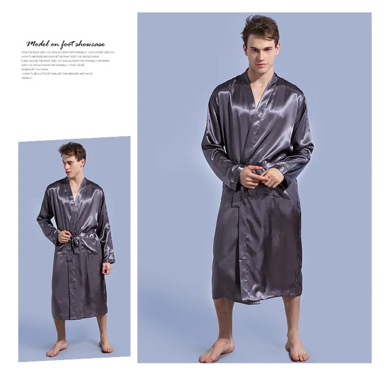 grey silklike robe long sleeve (2)