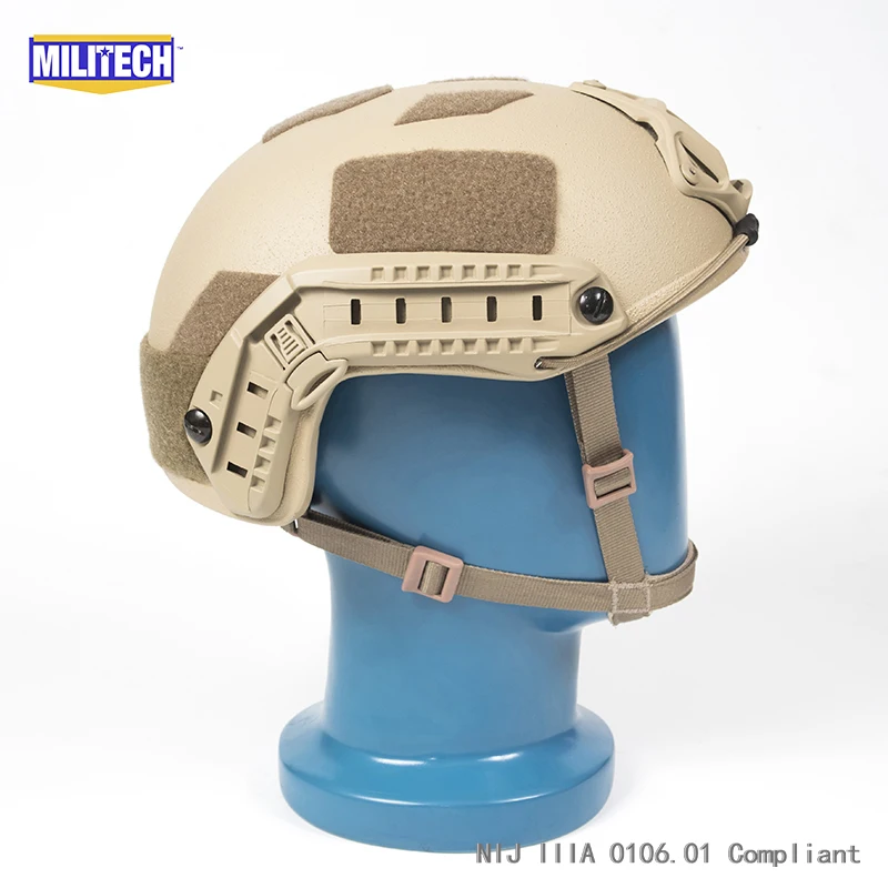 Сертификация ISO MILITECH 1 25 кг Lite DE супер высокой арамидный баллистический шлем