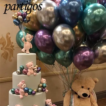 

20Pcs 12 inch Metallic Chrome colors Latex Balloon Wedding party Birthday Party decoration balloons Chrome globals Pearlescent