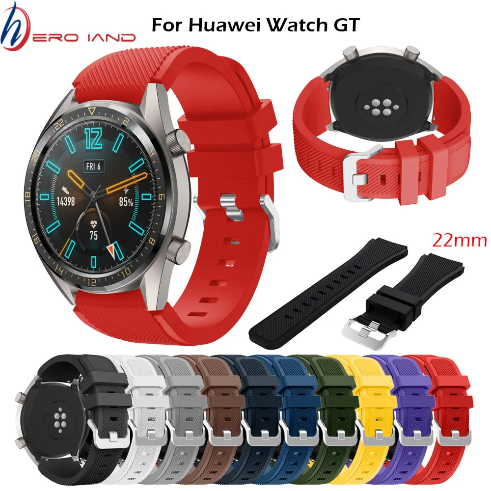 

Hero Iand Gear S3 Frontier band for Samsung Galaxy watch 46mm strap 22mm Silicone watchband Bracelet for Huawei watch GT strap