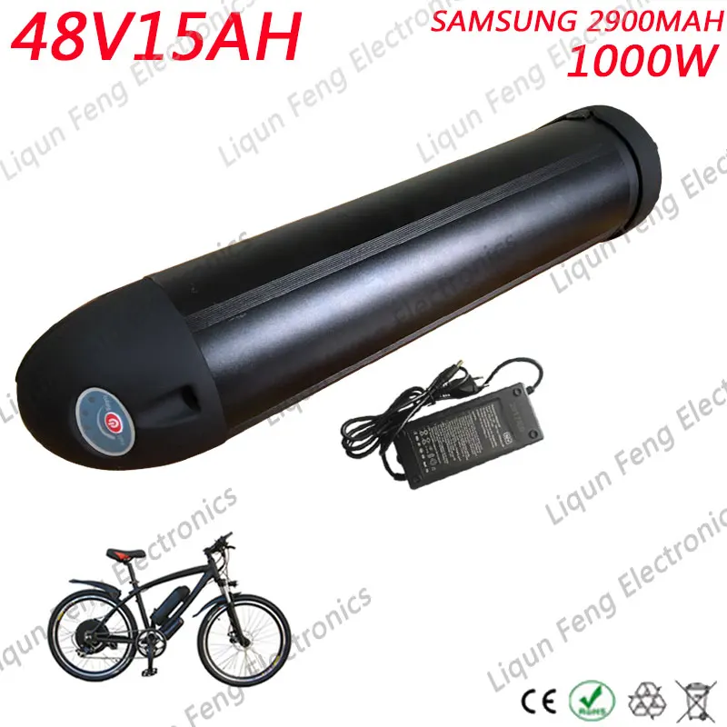 1000W 48V 15AH Electric Bike Lithium ion Battery 48V 15AH Water Bottle