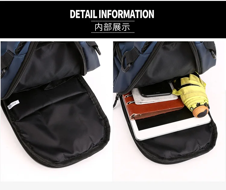 Нейлоновый военный мужской рюкзак дорожные нагрудные сумки с usb-портом для зарядки Модные мужские слинг-рюкзак сумка рюкзак