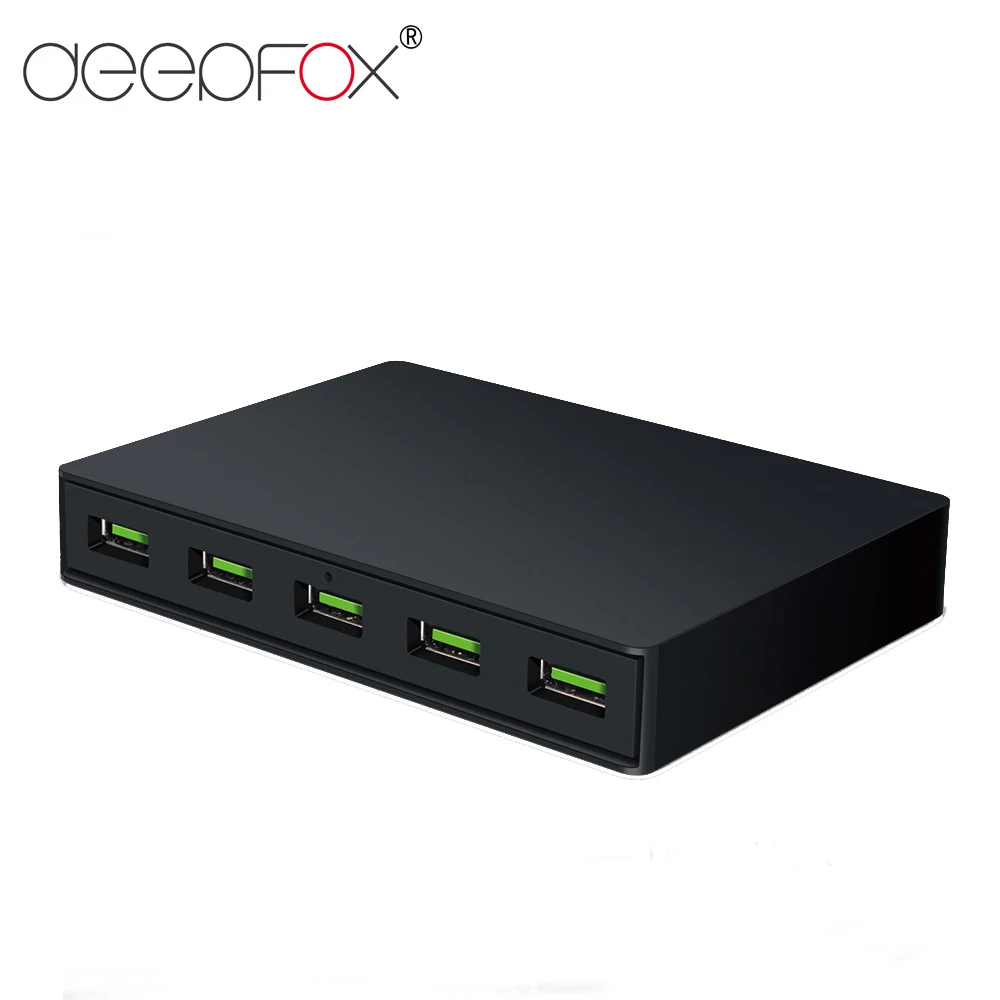 Универсальное зарядное устройство с 5 USB-портами и поддержкой быстрой зарядки |