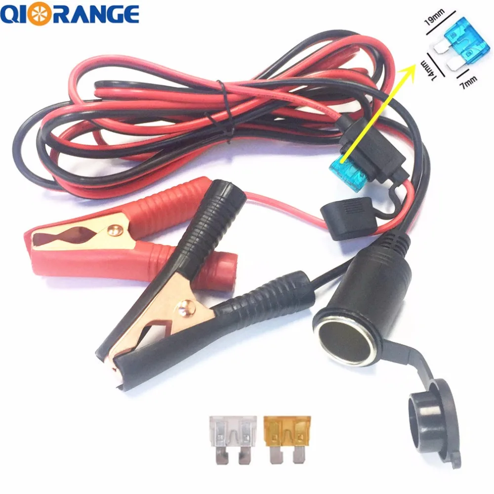 car fuse box clip wiring library Blown Car Fuse car clip on cigarette lighter socket adaptor cable cord with fuse holder for car battery