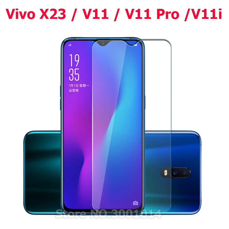

For VIVO V11 X23 Tempered Glass For VIVO V11 V11i X23 Screen Protector 9H Front LCD Film For vivo v11 V11 Pro Mobile Phone Glass