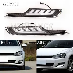 MZORANGE для VW для Volkswagen Golf 7 2013 2014 2015 2016 светодиодный DRL дневные ходовые огни Автомобильные аксессуары ABS 12 В Противотуманные фары крышка