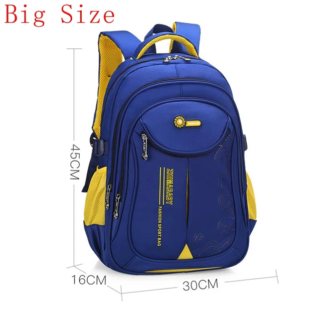 Children School Bags for 6 12 Years Old Boys Girls Waterproof Nylon Big